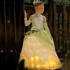 Tiana Frog Princess Costume Princess Light Up Dress Girls Off Shoulder Party Dress 17 Tiana Frog Princess Costume Princess Light Up Dress Girls Off Shoulder Party Dress -Sun Baby Sales Store png af28ef06 1ee8 47f4 8dd3 ac314e1ae8a3