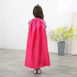 Role Playing Dress For Girls Kids Princess Costume Children Dress Up Halloween Party Outfits With Cloak 7 Role Playing Dress For Girls Kids Princess Costume Children Dress Up Halloween Party Outfits With Cloak -Sun Baby Sales Store princesscosplaywithCloak 3