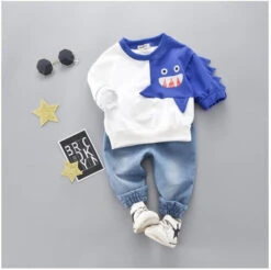 Baby Boys Girls Toddler Suits Dinosaur T-shirt+Pants 2Pcs -Sun Baby Sales Store product image 1009224505