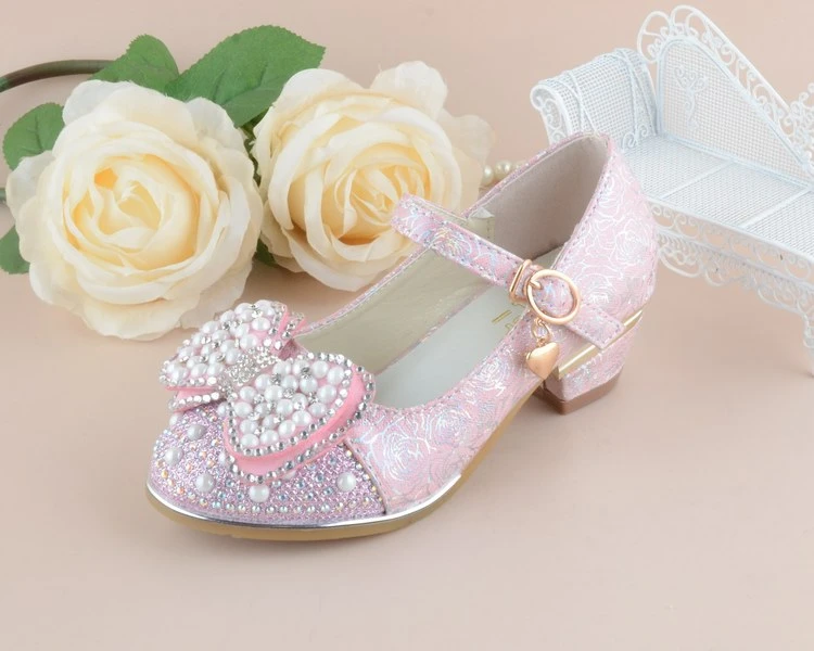 Girls Heeled Leather Shoes Party Dance Princess Shoes 9 Girls Heeled Leather Shoes Party Dance Princess Shoes - Image 9