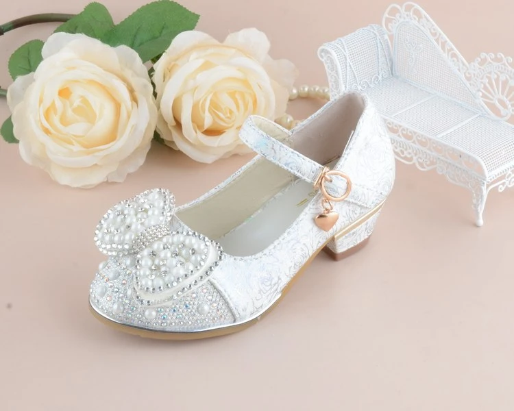 Girls Heeled Leather Shoes Party Dance Princess Shoes 10 Girls Heeled Leather Shoes Party Dance Princess Shoes - Image 10