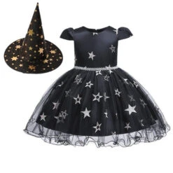 Kids Girls Halloween Party Cosplay Costume Dress With Hat 11 Kids Girls Halloween Party Cosplay Costume Dress With Hat -Sun Baby Sales Store product image 1100847830
