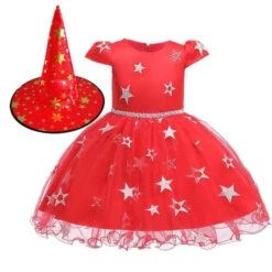 Kids Girls Halloween Party Cosplay Costume Dress With Hat 10 Kids Girls Halloween Party Cosplay Costume Dress With Hat -Sun Baby Sales Store product image 1100847834