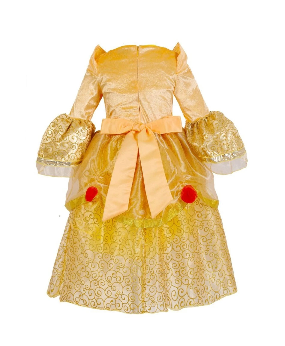 Classic Princess Belle Dress Cosplay Costume Halloween Party Dress Up 6 Classic Princess Belle Dress Cosplay Costume Halloween Party Dress Up - Image 6