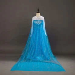 Kids Elsa Princess Dress And Accessories Snow Queen Cosplay Party Princess Dress With Long Cape 19 Kids Elsa Princess Dress And Accessories Snow Queen Cosplay Party Princess Dress With Long Cape -Sun Baby Sales Store product image 1102129662