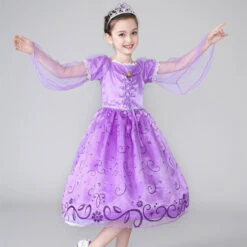 Girl Sofia Princess Dress Up Cosplay Costume Halloween Christmas Suit 11 Girl Sofia Princess Dress Up Cosplay Costume Halloween Christmas Suit -Sun Baby Sales Store product image 1102151815