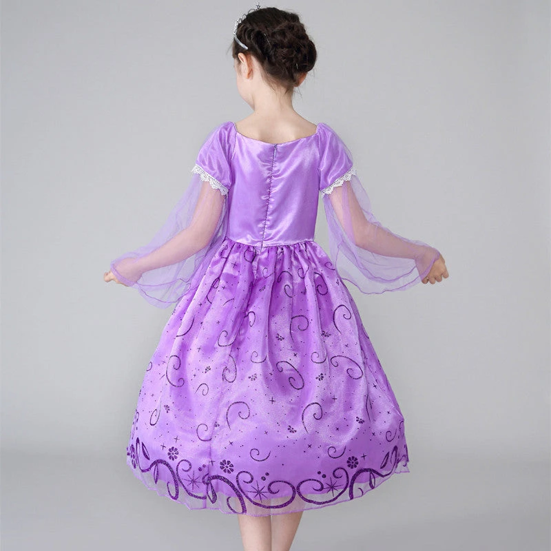 Girl Sofia Princess Dress Up Cosplay Costume Halloween Christmas Suit 7 Girl Sofia Princess Dress Up Cosplay Costume Halloween Christmas Suit - Image 7