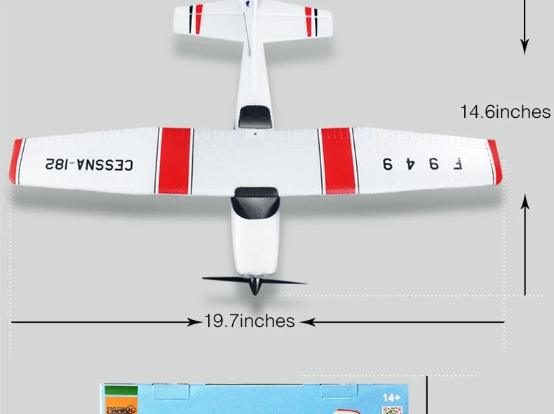 2.4G RC Airplane Fixed Wing Plane Outdoor Toys Drone RTF Upgrade Version Digital Servo Propeller, With Gyroscope 2 2.4G RC Airplane Fixed Wing Plane Outdoor Toys Drone RTF Upgrade Version Digital Servo Propeller, With Gyroscope - Image 2