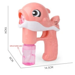 New Flashing Light Up Kids Dolphin Magic Bubble Maker Gun Summer Toys 10 New Flashing Light Up Kids Dolphin Magic Bubble Maker Gun Summer Toys -Sun Baby Sales Store product image 1413335604
