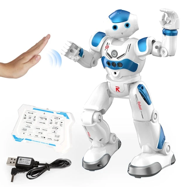 Intelligent Early Education Remote Control Robot Puzzle Boy Children's Toy Gesture Induction USB Charging 2 Intelligent Early Education Remote Control Robot Puzzle Boy Children's Toy Gesture Induction USB Charging - Image 2