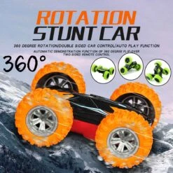 3D RC Stunt Car High Speed Tumbling Crawler Vehicle 360 Degree Flips Double Sided Rotating Tumbling RC Car Radio Control Toy Car -Sun Baby Sales Store product image 1674552046