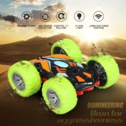 3D RC Stunt Car High Speed Tumbling Crawler Vehicle 360 Degree Flips Double Sided Rotating Tumbling RC Car Radio Control Toy Car -Sun Baby Sales Store product image 1674552057
