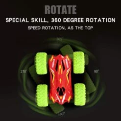 3D RC Stunt Car High Speed Tumbling Crawler Vehicle 360 Degree Flips Double Sided Rotating Tumbling RC Car Radio Control Toy Car -Sun Baby Sales Store product image 1674552067
