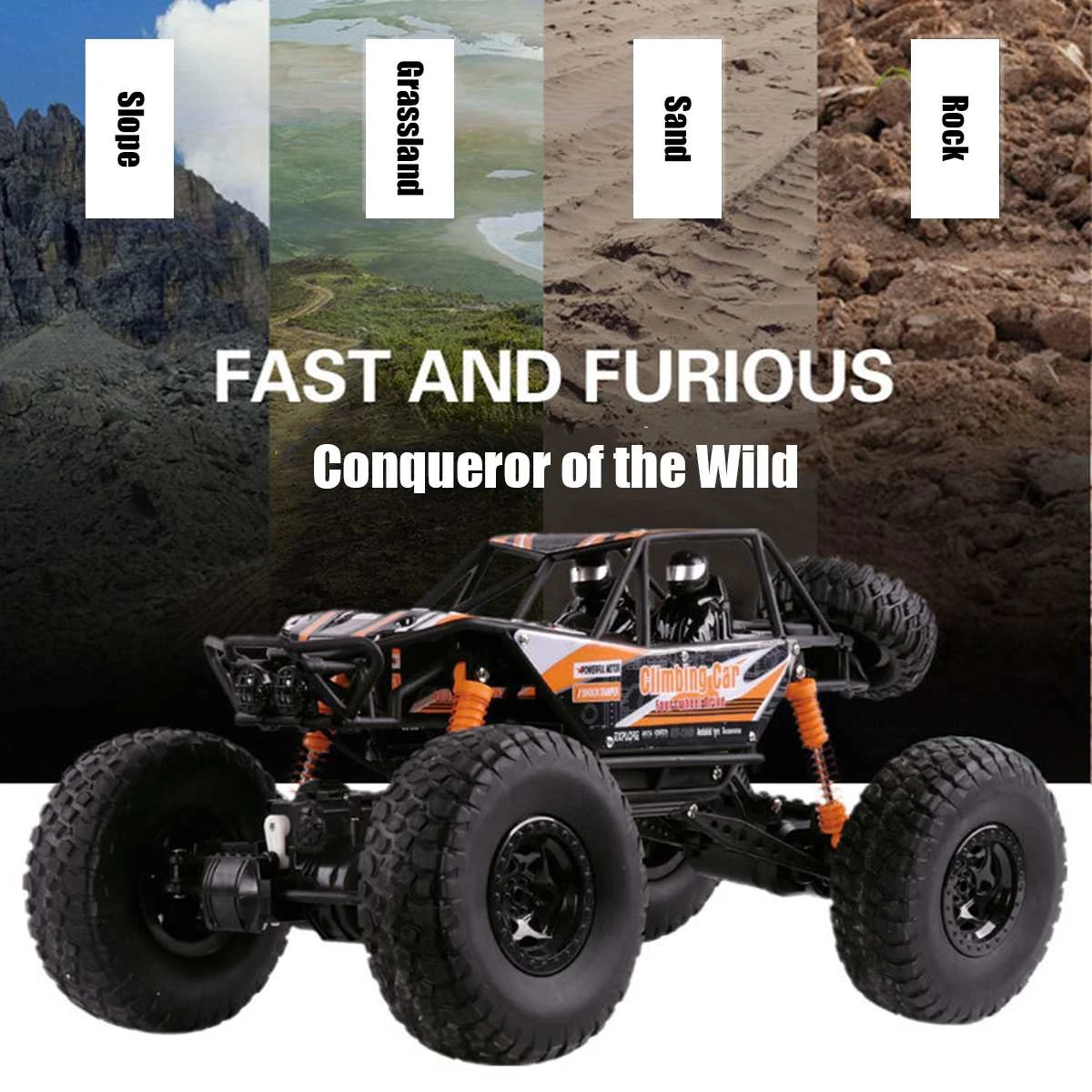 1/8 Super RC Rock Crawler 4WD Off-road Remote Control Monster Truck 2.4G Remote Climbing Car 12 1/8 Super RC Rock Crawler 4WD Off-road Remote Control Monster Truck 2.4G Remote Climbing Car - Image 12