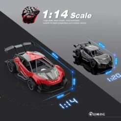 1/14 2.4GHZ 4CH High Frequency Alloy Remote Control High-speed Moter RC Racing Car -Sun Baby Sales Store product image 1717177998