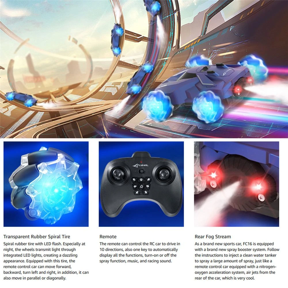 1:24 High Speed 4WD RC Car Remote Control Stunt Vehicles Drift Racing Toys 5 1:24 High Speed 4WD RC Car Remote Control Stunt Vehicles Drift Racing Toys - Image 5