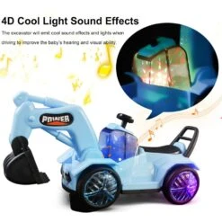 Kids Excavator Toy Music Light Engineering Vehicle Toy Electric Toy Car For Girls Boy Outdoor Fun Kids Toys -Sun Baby Sales Store product image 1977140027