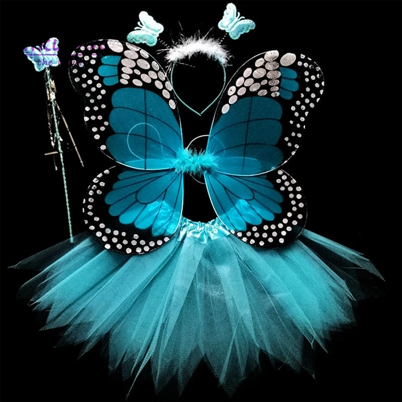Kids Costume Cosplay Fairy Angel Wings Girl Butterfly Wings Performance Dress 9 Kids Costume Cosplay Fairy Angel Wings Girl Butterfly Wings Performance Dress - Image 9