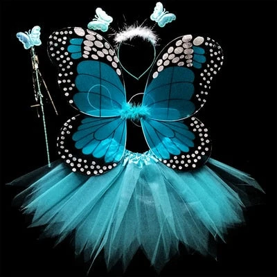 Kids Costume Cosplay Fairy Angel Wings Girl Butterfly Wings Performance Dress 1 Kids Costume Cosplay Fairy Angel Wings Girl Butterfly Wings Performance Dress