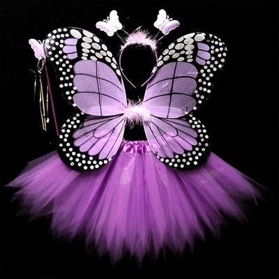 Kids Costume Cosplay Fairy Angel Wings Girl Butterfly Wings Performance Dress 5 Kids Costume Cosplay Fairy Angel Wings Girl Butterfly Wings Performance Dress - Image 5