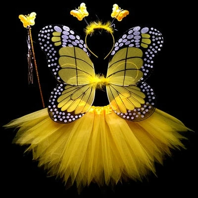 Kids Costume Cosplay Fairy Angel Wings Girl Butterfly Wings Performance Dress 7 Kids Costume Cosplay Fairy Angel Wings Girl Butterfly Wings Performance Dress - Image 7