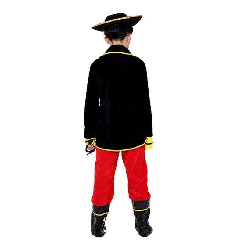 Kids Boys Pirate Halloween Cosplay Costumes 4 Kids Boys Pirate Halloween Cosplay Costumes - Image 4