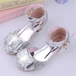 Girls Princess Glitter Bow Tie Shoes Mini Heels With Ankle Strap 13 Girls Princess Glitter Bow Tie Shoes Mini Heels With Ankle Strap -Sun Baby Sales Store product image 906475884