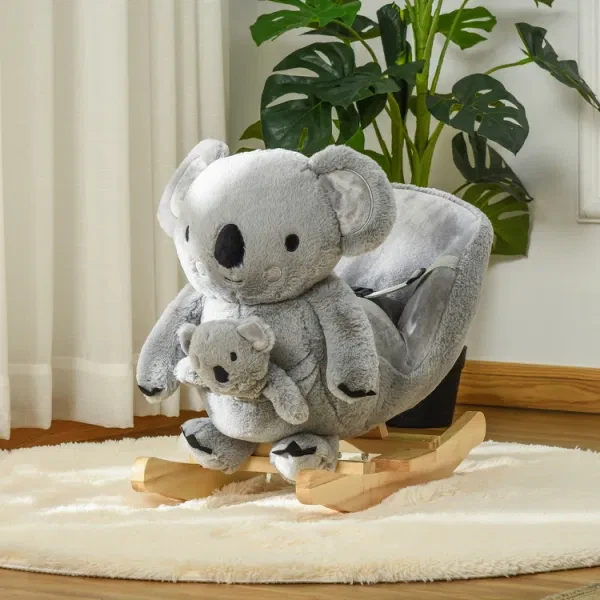 Baby Ride-On Rocking Horse Koala Rocker With Realistic Sounds For Children 18-36 Months 6 Baby Ride-On Rocking Horse Koala Rocker With Realistic Sounds For Children 18-36 Months - Image 6