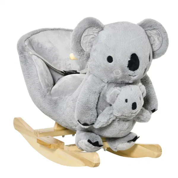 Baby Ride-On Rocking Horse Koala Rocker With Realistic Sounds For Children 18-36 Months 10 Baby Ride-On Rocking Horse Koala Rocker With Realistic Sounds For Children 18-36 Months - Image 10