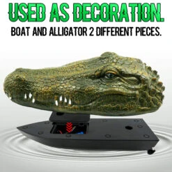 RC Boat With Alligator Head 2.4GHz Scary Funny Crocodile Remote Control Boat Prank Toy For Children 10 RC Boat With Alligator Head 2.4GHz Scary Funny Crocodile Remote Control Boat Prank Toy For Children -Sun Baby Sales Store rc boat 2 in 1 crocodile head boat 3