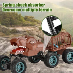 6WD RC Dinosaur Car Remote Control Carrier Truck Dinosaur Toy With Small Dinos For Children Kids Gift 19 6WD RC Dinosaur Car Remote Control Carrier Truck Dinosaur Toy With Small Dinos For Children Kids Gift -Sun Baby Sales Store rc dinosaur transport car 5