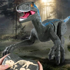 Kids RC Dinosaur Toys Roaring Velociraptor With Lights And Sound Electronic Dinosaur Robot 16 Kids RC Dinosaur Toys Roaring Velociraptor With Lights And Sound Electronic Dinosaur Robot -Sun Baby Sales Store rc dinosaur 2