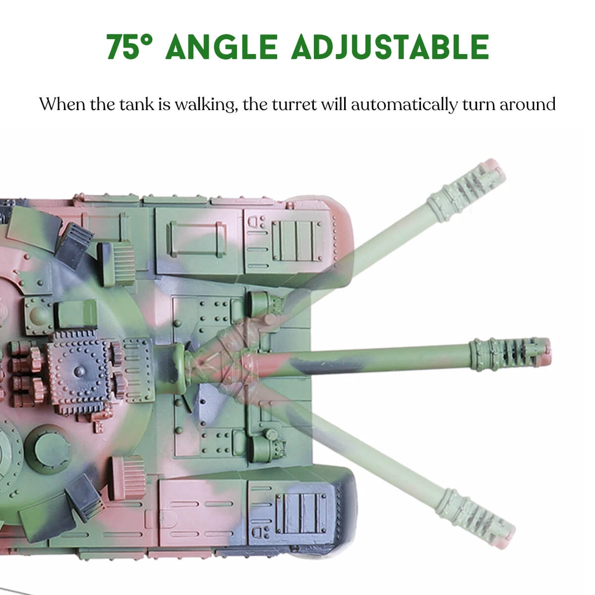 12.3" Remote Control Tank RC Vehicle Full-Function Stunt Tank Toy For Kids Gift 5 12.3" Remote Control Tank RC Vehicle Full-Function Stunt Tank Toy For Kids Gift - Image 5