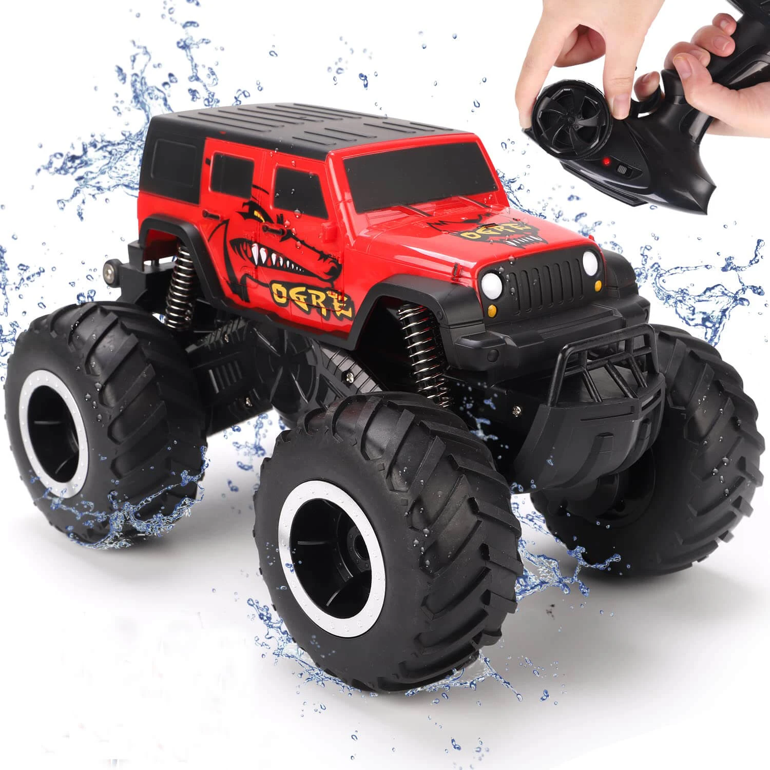 Amphibious RC Car 1/16 Remote Control Off-Road Waterproof Vehicle RC Monster Truck 2 Amphibious RC Car 1/16 Remote Control Off-Road Waterproof Vehicle RC Monster Truck - Image 2
