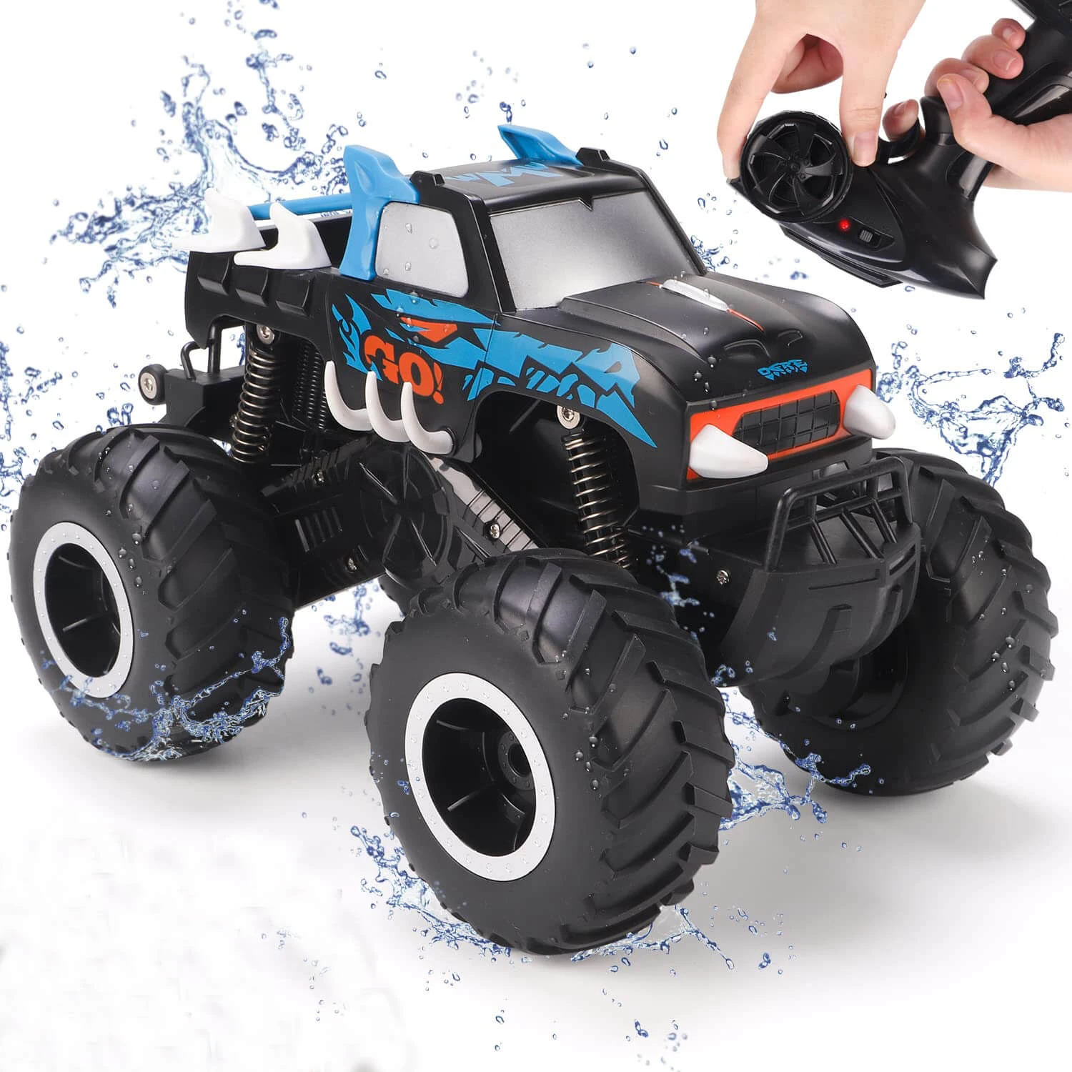 Amphibious RC Car 1/16 Remote Control Off-Road Waterproof Vehicle RC Monster Truck 4 Amphibious RC Car 1/16 Remote Control Off-Road Waterproof Vehicle RC Monster Truck - Image 4