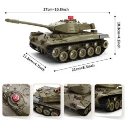 Remote Control Tank RC Vehicle Full-Function Stunt Car With Movable Turret For Kids 31 Remote Control Tank RC Vehicle Full-Function Stunt Car With Movable Turret For Kids -Sun Baby Sales Store remote control battle tank 1