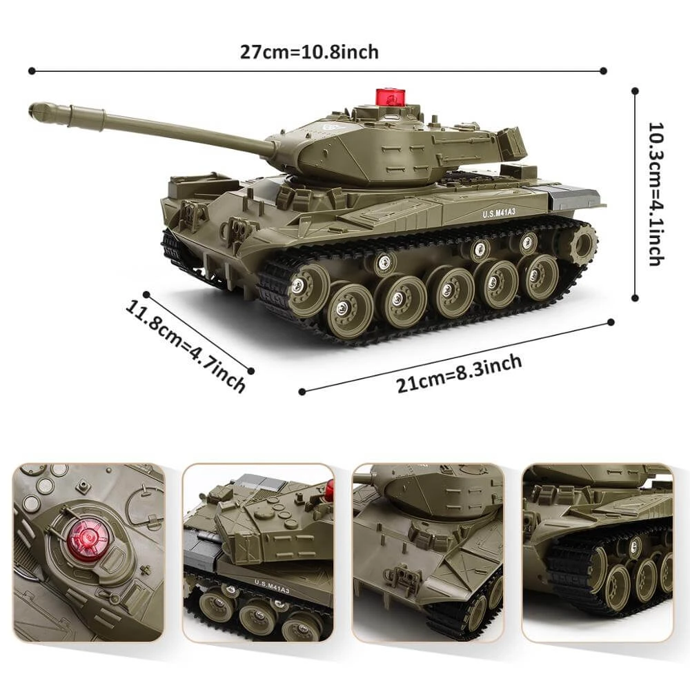 Remote Control Tank RC Vehicle Full-Function Stunt Car With Movable Turret For Kids 14 Remote Control Tank RC Vehicle Full-Function Stunt Car With Movable Turret For Kids - Image 14