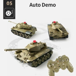 Remote Control Tank RC Vehicle Full-Function Stunt Car With Movable Turret For Kids 25 Remote Control Tank RC Vehicle Full-Function Stunt Car With Movable Turret For Kids -Sun Baby Sales Store remote control battle tank 11