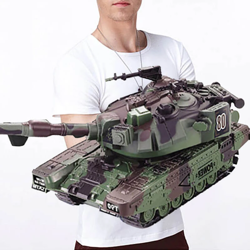 Kids RC Battle Tank 10.5'' Remote Control Tanks All Terrains Crawler 2 Kids RC Battle Tank 10.5'' Remote Control Tanks All Terrains Crawler - Image 2