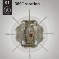 Remote Control Tank RC Vehicle Full-Function Stunt Car With Movable Turret For Kids 21 Remote Control Tank RC Vehicle Full-Function Stunt Car With Movable Turret For Kids -Sun Baby Sales Store remote control battle tank 7