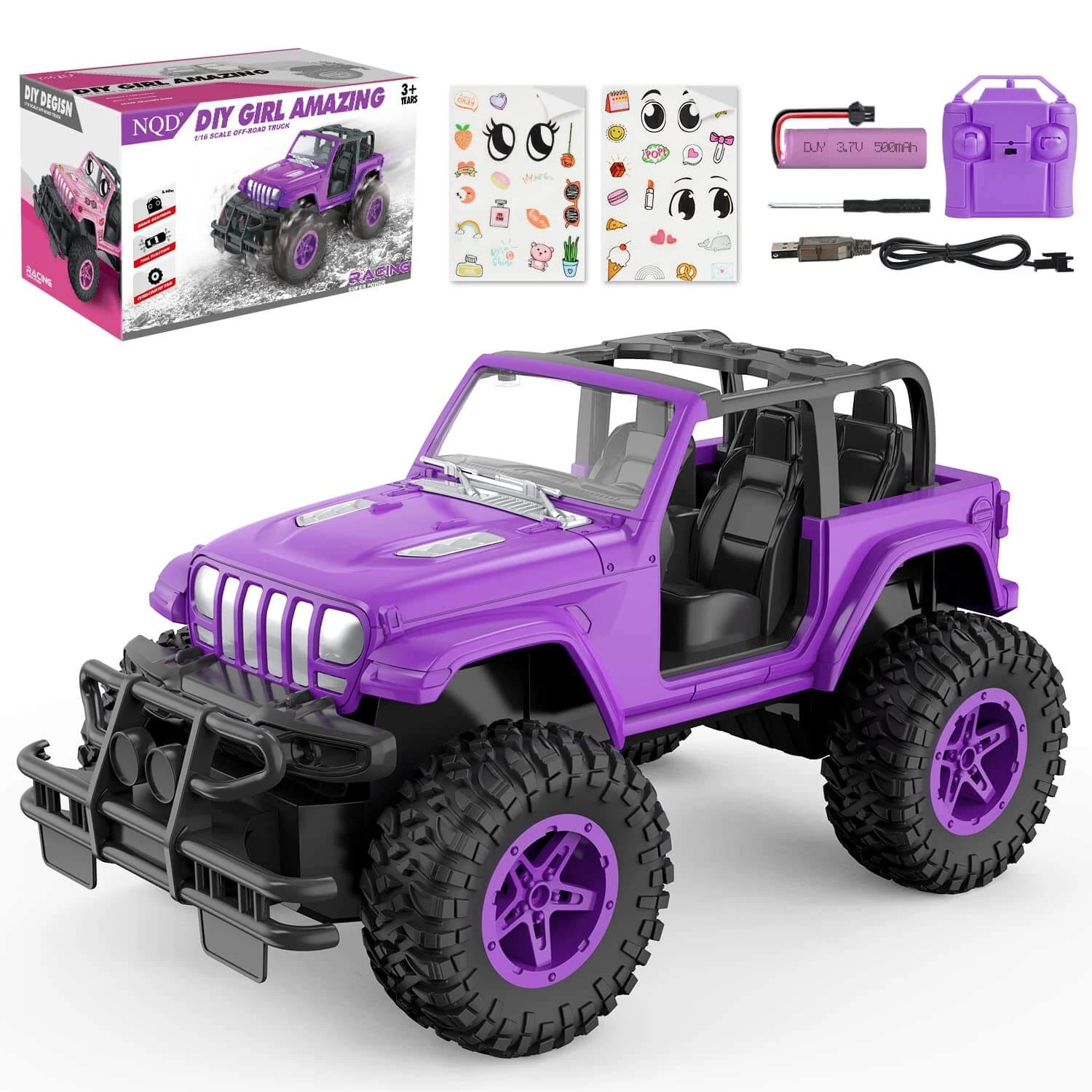 Kids Remote Control Car All Terrain Off Road RC Trucks With Storage Case For Boys And Girls 3 Kids Remote Control Car All Terrain Off Road RC Trucks With Storage Case For Boys And Girls - Image 3