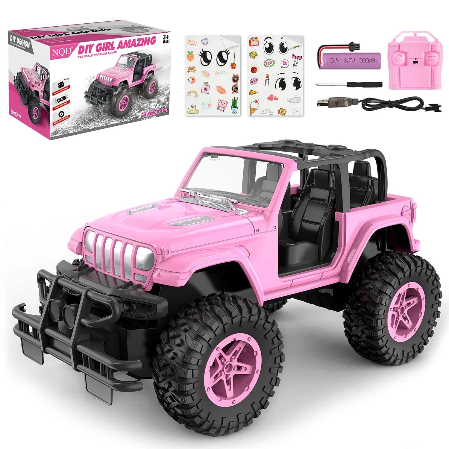 Kids Remote Control Car All Terrain Off Road RC Trucks With Storage Case For Boys And Girls 1 Kids Remote Control Car All Terrain Off Road RC Trucks With Storage Case For Boys And Girls