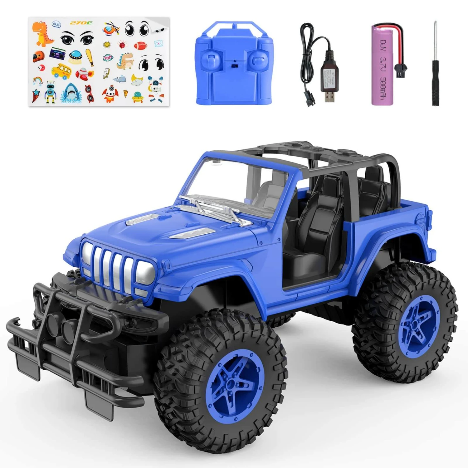 Kids Remote Control Car All Terrain Off Road RC Trucks With Storage Case For Boys And Girls 2 Kids Remote Control Car All Terrain Off Road RC Trucks With Storage Case For Boys And Girls - Image 2