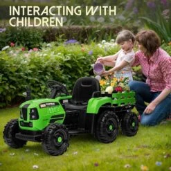 Childrens Ride On Tractor With Trailer 2 In 1 Remote Control 12V Power Wheels Tractor Kids Ride On Toys 18 Childrens Ride On Tractor With Trailer 2 In 1 Remote Control 12V Power Wheels Tractor Kids Ride On Toys -Sun Baby Sales Store remote control childrens Ride on Tractor 9