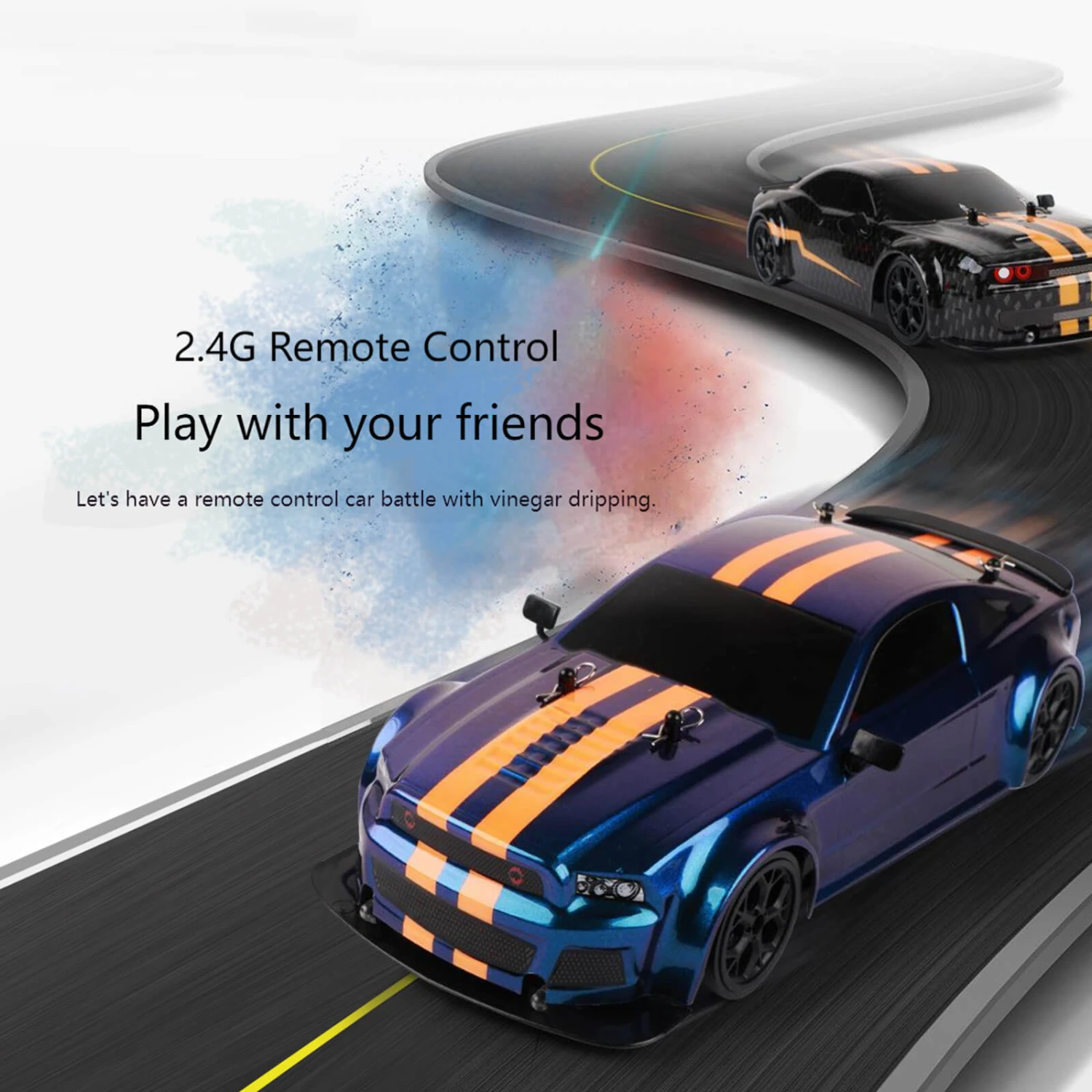 RC Drift Car High Speed 4WD Racing Stunt Vehicle Hellcat Fast GTR Remote Control Toy Cars 7 RC Drift Car High Speed 4WD Racing Stunt Vehicle Hellcat Fast GTR Remote Control Toy Cars - Image 7