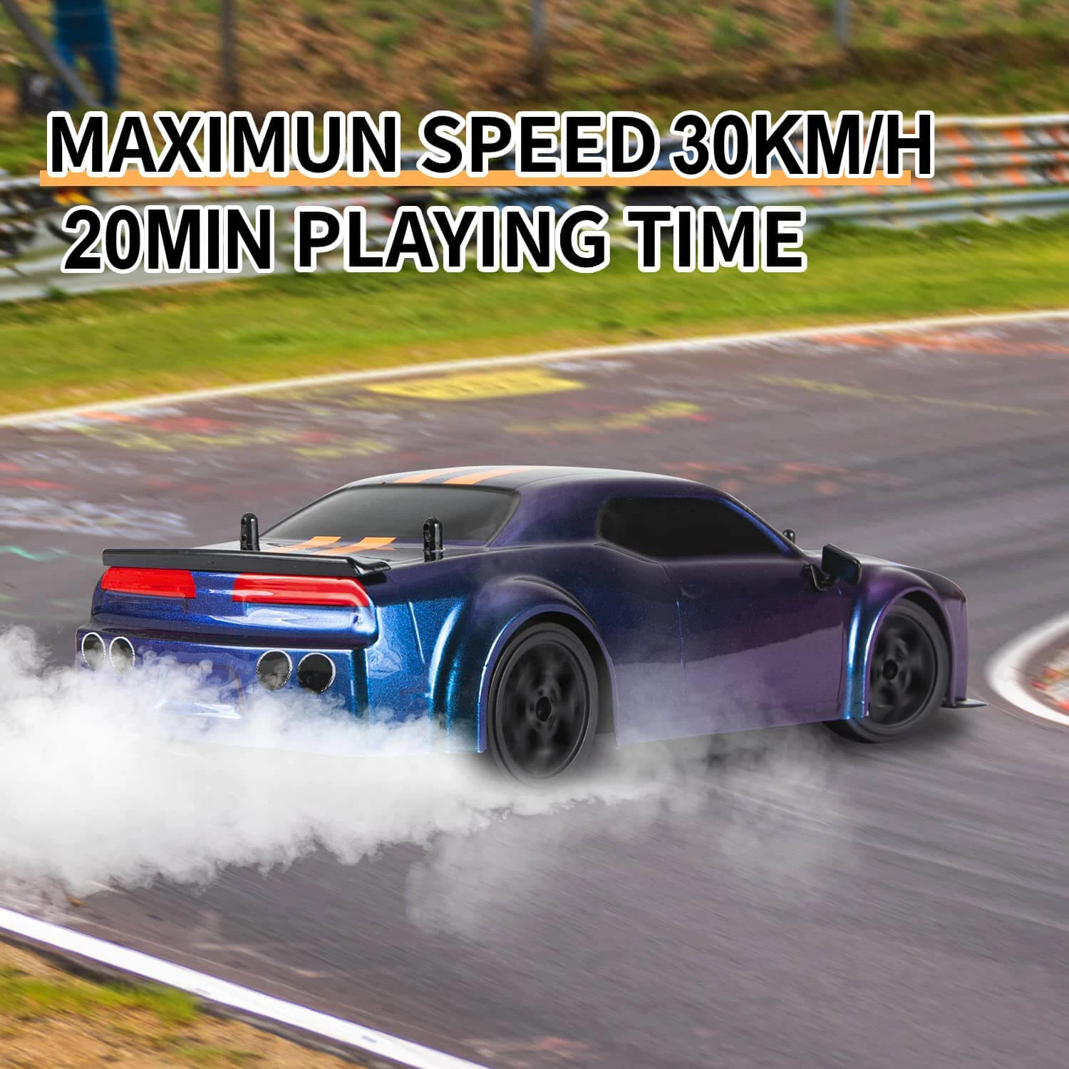 RC Drift Car High Speed 4WD Racing Stunt Vehicle Hellcat Fast GTR Remote Control Toy Cars 11 RC Drift Car High Speed 4WD Racing Stunt Vehicle Hellcat Fast GTR Remote Control Toy Cars - Image 11