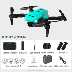 RC Drone With Dual Camera Foldable FPV Quadcopter For Beginners 360 Degrees Rotation Stunt Flying Toy