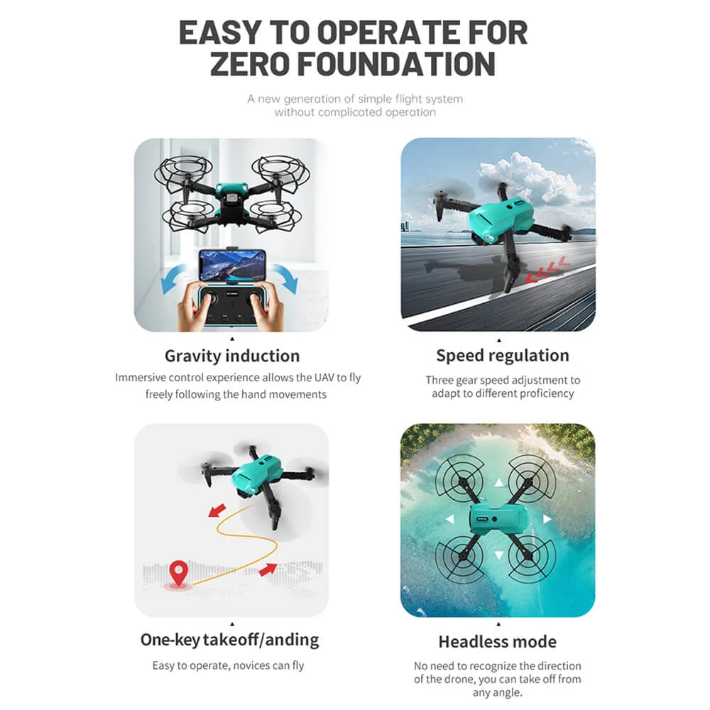 RC Drone With Dual Camera Foldable FPV Quadcopter For Beginners 360 Degrees Rotation Stunt Flying Toy 6 RC Drone With Dual Camera Foldable FPV Quadcopter For Beginners 360 Degrees Rotation Stunt Flying Toy - Image 6