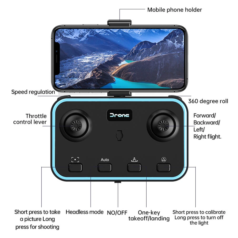 RC Drone With Dual Camera Foldable FPV Quadcopter For Beginners 360 Degrees Rotation Stunt Flying Toy 10 RC Drone With Dual Camera Foldable FPV Quadcopter For Beginners 360 Degrees Rotation Stunt Flying Toy - Image 10