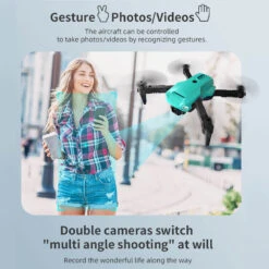 RC Drone With Dual Camera Foldable FPV Quadcopter For Beginners 360 Degrees Rotation Stunt Flying Toy 14 RC Drone With Dual Camera Foldable FPV Quadcopter For Beginners 360 Degrees Rotation Stunt Flying Toy -Sun Baby Sales Store remote control drone with dual camera 7